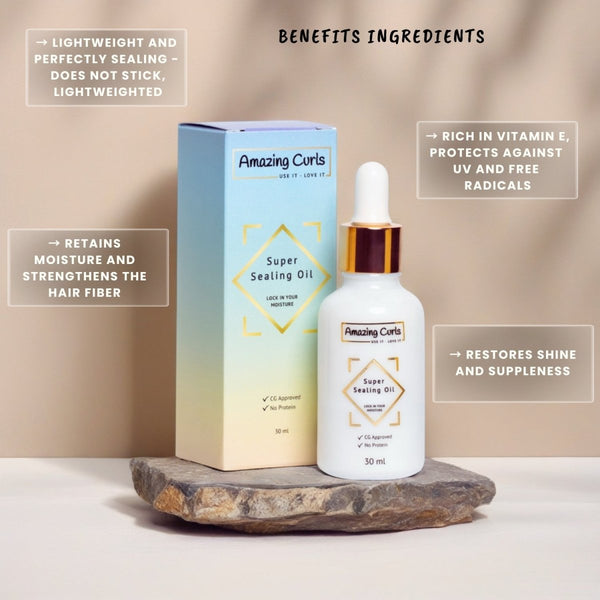 Amazing Curls - Super Sealing Oil - CG Curls - #krullenproducten#