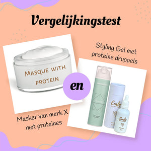 Masker met proteïne versus Gel met proteïne - CG Curls - Amazing Curls